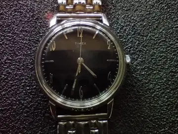 TIMEX MALIN 타이맥스 마린 블랙 다이얼 수동 와인딩 손목시계