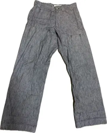 JELADO 넷메이커즈 트라우저 블랙 샴브레이 워크 팬츠