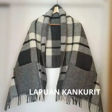 라푸안칸크리 LAPUAN KANKURIT 포켓 부착 숄 스톨