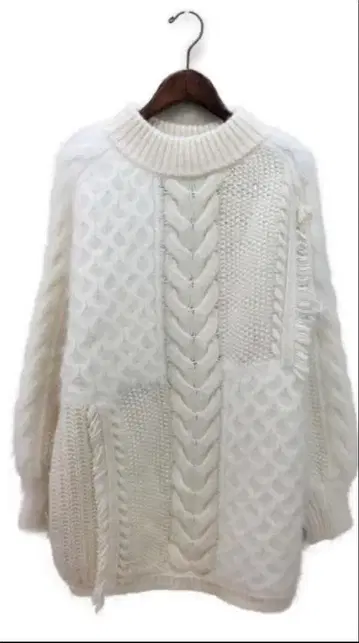 SNIDEL 케이블 니트 오버 사이즈 스웨터