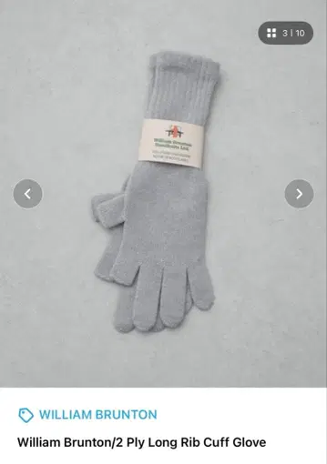 새상품 William Brunton 캐시미어 그로브 장갑