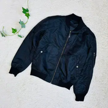 GU MA 1 자켓 지퍼 플라이트 블랙 S