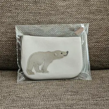 쿠로사와 가죽 곰 파우치 미니 코인 케이스