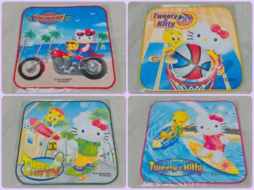 헬로키티 트위티 푸치 타월 2002