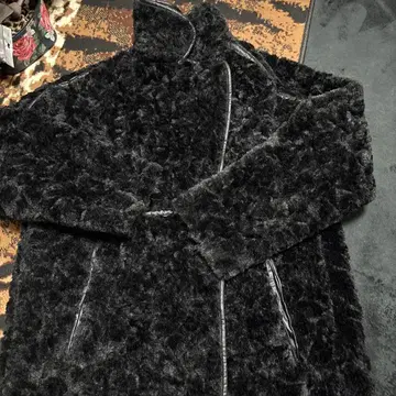 H&M 보아 자켓 블랙