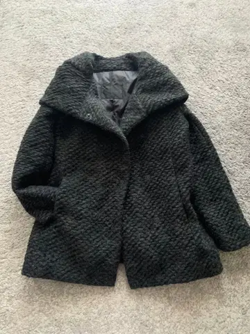 언타이틀 숄카라 울 코트 블랙 UNTITLED