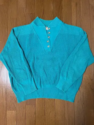 L.L.Bean 터콰이즈 헨리 니트