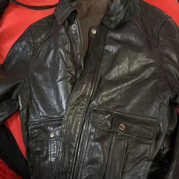 가죽 자켓 블랙 퀼팅