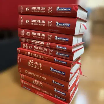 미쉐린 가이드 해외판 1999~2003 빨간색 도서 묶음 판매 컬렉션