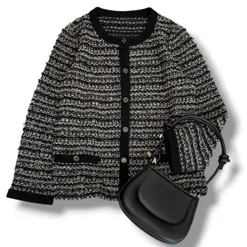 새상품급 레리안 화이트 라벨 트위드 자켓 가디건 11