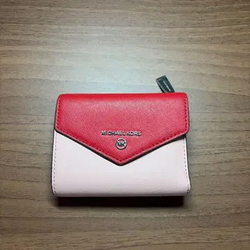 MICHAEL KORS 3단 폴더형 지갑 레드/핑크