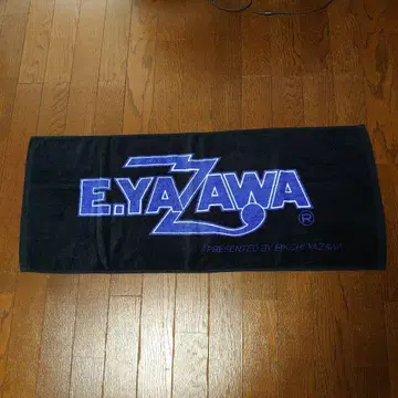 E.YAZAWA 로고 타월 블랙