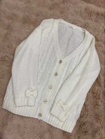 새상품급 LIZ LISA 니트 가디건 리본 리즈리사