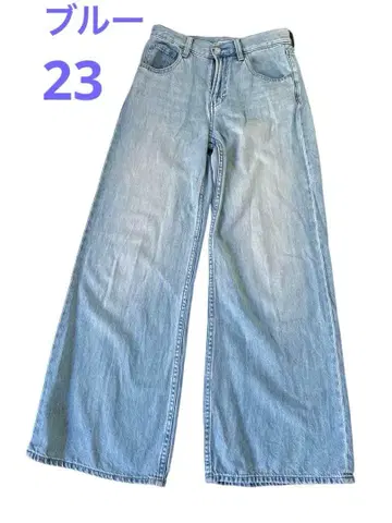 [인기 블루] UNIQLO 유니클로 드레이프 와이드 플레어 청바지 23