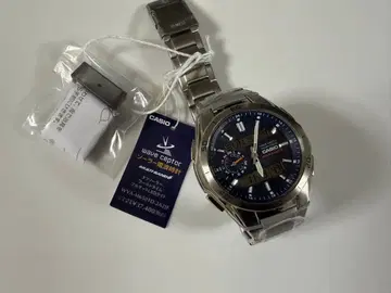 미사용 세련된 카시오 웨이브 셉터 블루 비즈니스 데이트