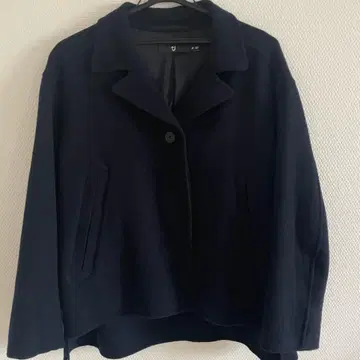 유니클로 +J 더블 페이스 셔츠 자켓 UNIQLO 네이비 M 사이즈