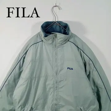 FILA 라이트 그린 그레이 다운 자켓 패딩 자켓 M