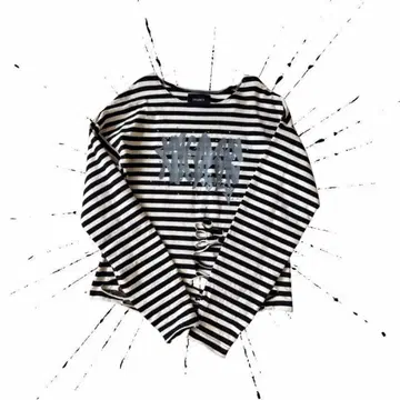 GRANCY 그래픽 데미지 롱T grunge punk