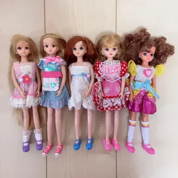 리카짱 인형 5체 세트