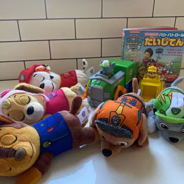 새상품급 파우패트롤 봉제 인형 세트 비글