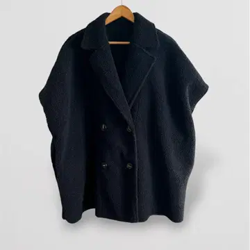 리디 Re:EDIT 페이크 무스탕 보아 판초 코트