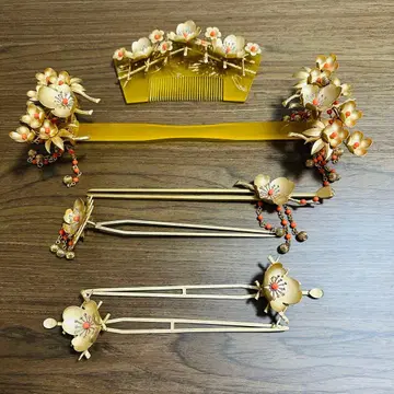 일본 의류 신부 헤어콤 머리 장식 세트