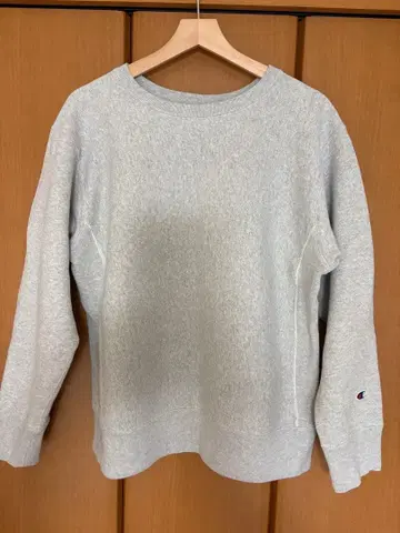 Champion 리버스 위브 무지 맨투맨 그레이 XL