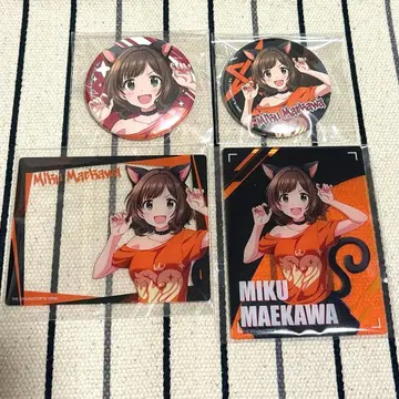 아이돌 마스터 신데렐라 걸스 마에카와 미쿠 카드 캔뱃지 게이머즈