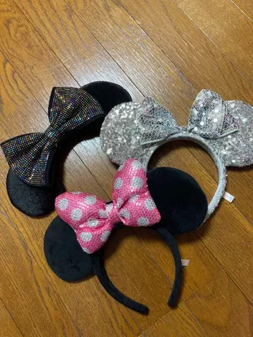 미니 마우스 머리띠 3개 세트