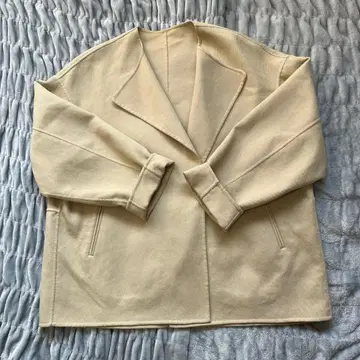 [ 선착순 ] 크림색 오픈 프론트 자켓 M 사이즈