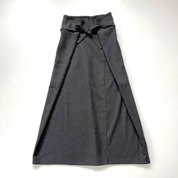 새상품급 근년 바바굴리 요건 레일 롱 랩 스커트 롱 블랙