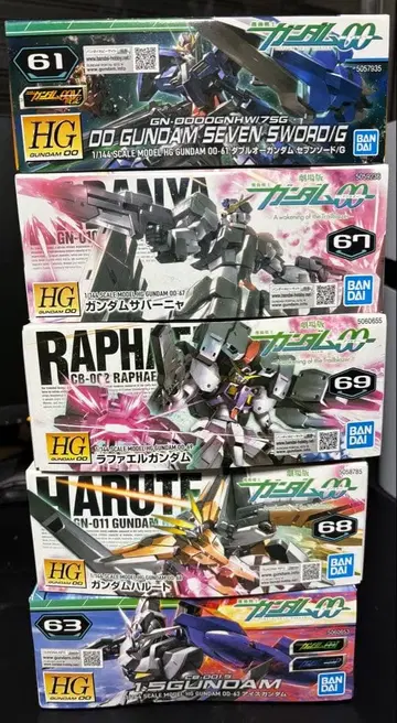 HG 건담 프라모델 5체 세트