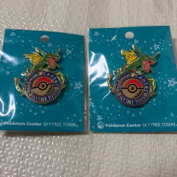 포켓몬 스카이트리 타운 핀 배지 2개 세트