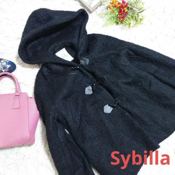 Sybilla 피코트 (M 상당) 블랙/복슬복슬