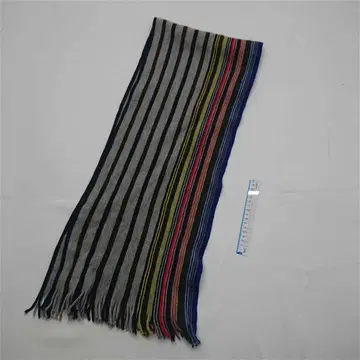 폴 스미스 멀티 스트라이프 울 머플러 그레이 계열