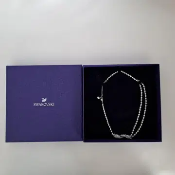 Swarovski 실버 2연 목걸이