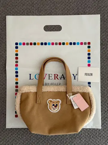 러브러리 바이 페이러 올드 테디 와펜 보아 토트백 미사용 새상품
