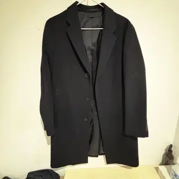 UNIQLO 유니클로 캐시미어 블렌드 체스터 코트 네이비