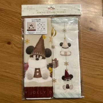 디즈니 크리스마스 2025 리루린린 미니 타월 2장 미사용 새상품