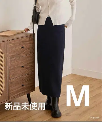 CHAN ME 블랙 타이트 스커트