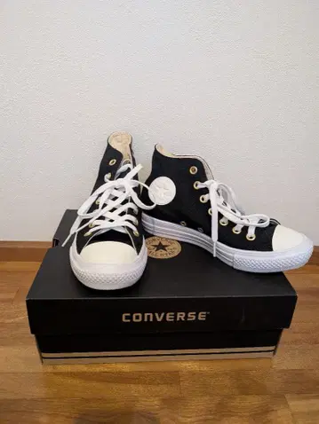 컨버스 올스타 블랙 하이컷 스니커즈 22.5