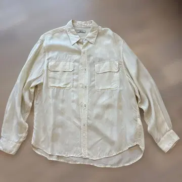 Shiun 크림색 긴팔 셔츠