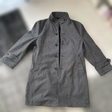 TAKAYQ 헤링본 무늬 코트 XL