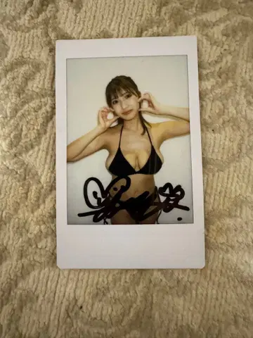 미타 유키 폴라로이드 친필 사인 포함