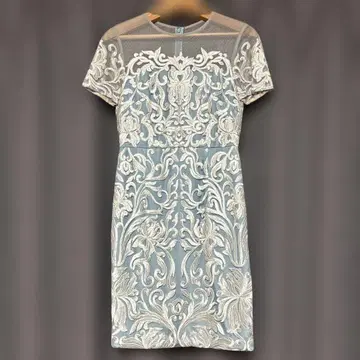 다이아그램 아라베스크 튤 자수 원피스 34