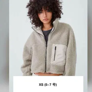 ZARA 베이지 플리스 자켓 XS 리버서블 2way