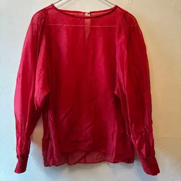 BEAUTY&YOUTH 레드 긴팔 블라우스