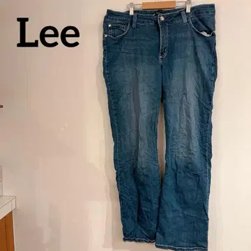 Lee 미드 라이즈 핏 데님 팬츠 스트레이트 데님