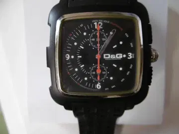 D&G 크로노그래프 블랙 시계