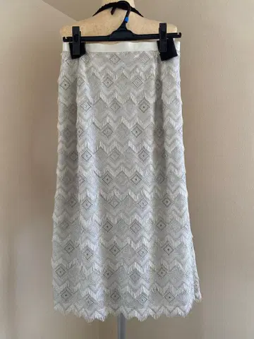 투모로우랜드 보르지 아이스 그레이 라메 믹스 스커트 택 포함 새상품